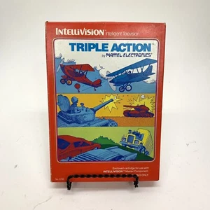 Triple Action Mattel Electronics Intellivision 1981 CIB Complete 3760 Video Game - Picture 1 of 4