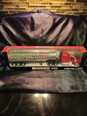 New Ray  Kenworth W 900 1/43  scale Tanker long hauler red - Image 1 of 4