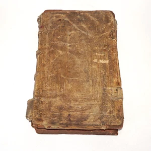 Deutsche Martin Luther Bibel 16. Jahrhundert 2. Aufl. Pergamentgebundene verzierte Abdeckung (AHB) - Bild 1 von 13