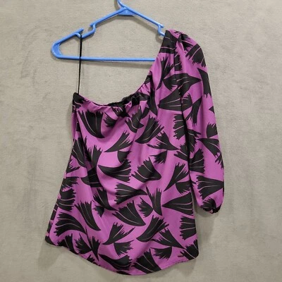 Top GUESS de un hombro para mujer talla pequeña forrado geométrico transparente asimétrico Foto 1 de 4