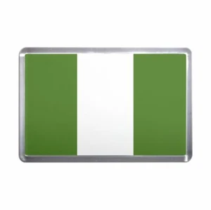 Nigeria Flag Plastic Fridge Magnet (S, M, L, XL) - Picture 1 of 10