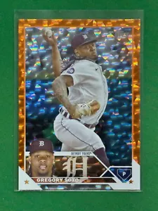 2023 Topps Series One Baseball Orange Foil Parallel #86 Gregory Soto /299 - Bild 1 von 2