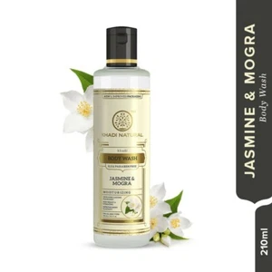 Khadi Natural Jasmine & Mogra Body Wash SLS & Paraben Free 210 ML Ayurvedic Care - Picture 1 of 7