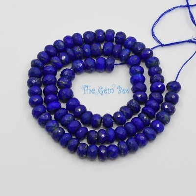 7,8 мм королевский синий афганский лазурит граненый Rondelle бисер 16 дюймов прядь - Изображение 1 из 4
