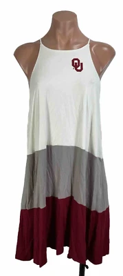 Piko Oklahoma Sooners Halter Swing Mini Dress Tiered sz S - Image 1 of 4