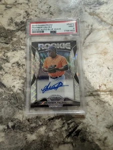 Framber Valdez Prizm Blue Wave PSA 9 - Picture 1 of 2