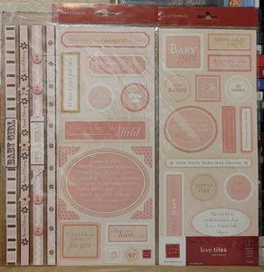 Chatterbox Love Fliesen Scrapbooking Mädchen selbstklebend - Bild 1 von 2