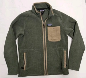 Patagonia Hoodie Synchilla Mens Small Shelled Full Zip Fleece Pocket Warm Cozy - Picture 1 of 7