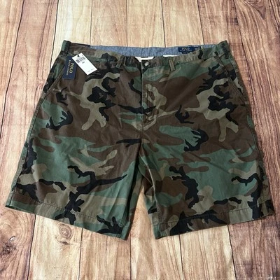 Polo Ralph Lauren Green Camo Performance All Day Beach Shorts, Size 46B, NWT - Image 1 of 4
