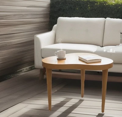 Mid-Century Modern Mitchell Gold & Bob Williams Wood Table 23.5H 27”D Local Pkup - Image 1 of 4