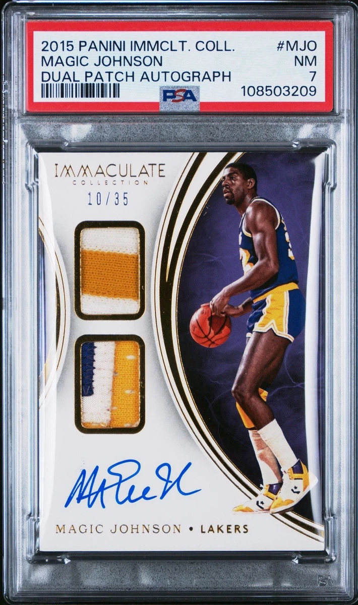 Panini Magic Johnson Autographed Basketball Trading Cards
