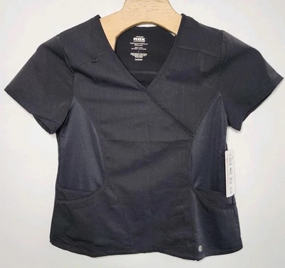 RBX SCRUBS Women's Size L Charcoal Grey Pocket Short Sleeve Scrub Top NWT - Image 1 of 4