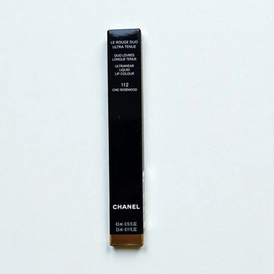 Chanel Le Rouge Duo Ultra Tunne Lipstick 112 Chic Rosewood Unopened - Image 1 of 4