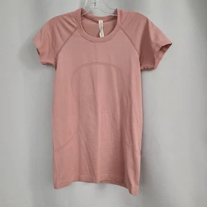Lululemon Sz 6 Pink Swiftly Tech Short Sleeve 2.0 Active Yoga Outdoor Shirt - Picture 1 of 3