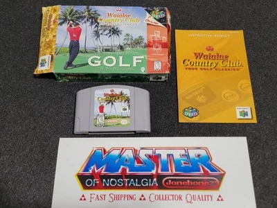 N64 Nintendo 64 WAIALAE Country Club GOLF CIB Caja Completa Juego Foto 1 de 4