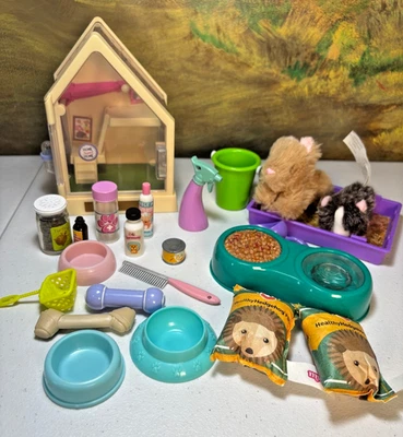 American Girl Hedgehog House Marcas Mixtas 18" Muñeca Mascota Accesorios Juego Lote Foto 1 de 4