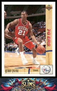 Kenny Payne #28b 1991-92 Upper Deck Philadelphia 76ers - Imagen 1 de 2