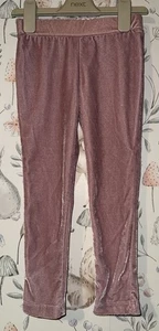 Girls Age 4-5 Years - River Island Velvet Leggings - Picture 1 of 2