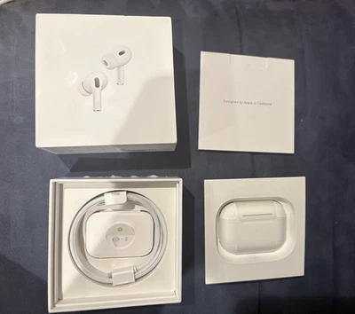 Genuine Apple Airpods Pro 2nd Wireless ANC Earbuds - White MTJV3LL/A - Image 1 of 4