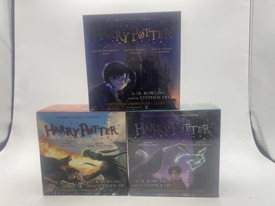 Harry Potter 1-7  Complete Audio CD Collection Audiobooks Stephen Fry - Image 1 of 4