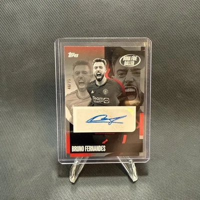 2024/25 Topps Man Utd Team Set Bona Fide Baller Bruno Fernandes Auto /75 - Image 1 of 2