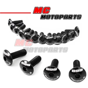 Billet M5 Fairing Logo Bolts For Ducati Panigale 899 R S 2014 2015  -MC - Picture 1 of 6