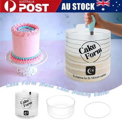 Adjustable Cake Ring Acrylic Round Cake Mold Baking Tool Frosted Transparent DIY - image 1 of 4