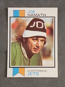 1973 Topps #400 Joe Namath - Set Break - New York Jets - Foto 1 di 2