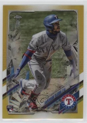 2021 Chrome Ben Baller Edition Gold Refractor /50 Anderson Tejeda #184 Rookie RC - Image 1 of 2