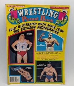 Vintage Wrestling Picture Book Fall 1976 Magazine Dusty Rhodes Andre Giant Masca - Bild 1 von 5