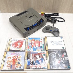Sega Ssaturn Console Japan Bundle with 6 Games Tokimeki Memorial EVE Evangelion