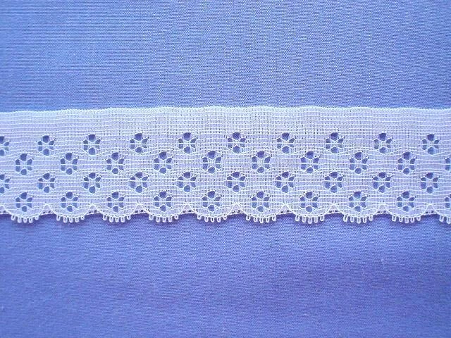 38mm White Flat Lace Edging ( x 4 metres) - image 1 of 1