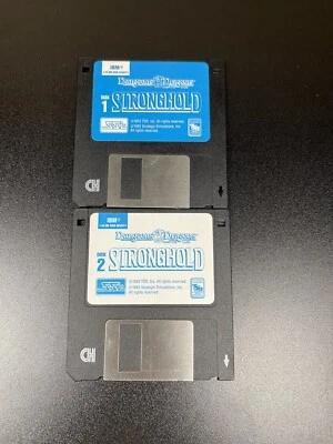 Dungeons Dragons STRONGHOLD Kingdom Simulator IBM PC 3.5" Disks ONLY PC Game  - Image 1 of 2