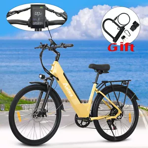 Aaiwa Ebike 26" 750W Peak 48V Electric Bicycle for Adults 28mph 7-Speed Ebike US - Picture 1 of 17