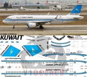 V1 Decals Airbus A320 Kuwait Airways for 1/144 Revell Model Airplane Kit V1D0586 - Picture 1 of 8