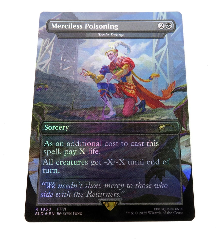 Merciless Poisoning Toxic Deluge Rainbow Foil FINAL FANTASY Secret Lair MTG - Image 1 of 1