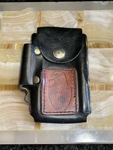 Vintage Easy Riders Black/Brown Leather Cigarette & Lighter Case - Picture 1 of 7