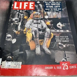 Life Magazine January 6 1958 Space Pilot To BE Test Safety Suit In Heat Chamber - Picture 1 of 2