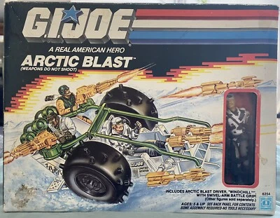 Vehículo Hasbro Gi Joe Arah Arctic Blast 1989 de colección y Windchill sin usar, en caja sellado Foto 1 de 4