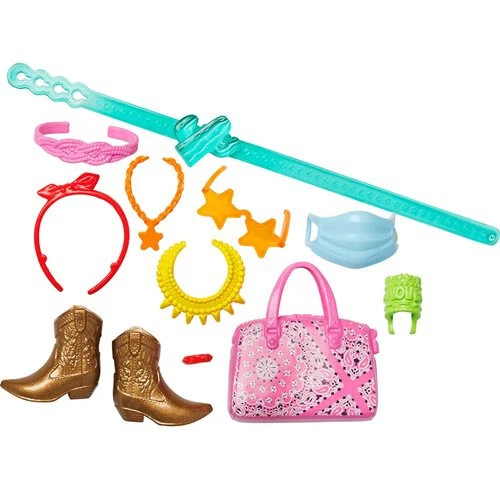 Mattel - Barbie Doll Accessories STORYTELLING PACK (Shoes Mask Glasses) HBV44