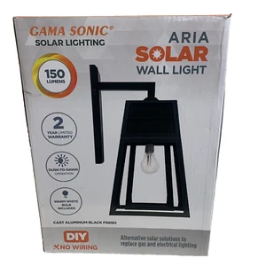 Gama Sonic Aria Solar Wall Light 66B50010- NEW! - Picture 1 of 4