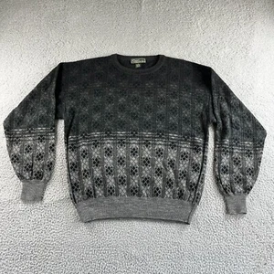 NEU Vintage Croft & Barrow Pullover Herren mittelgrau Wollmischung Italien Argyle 90er - Bild 1 von 13