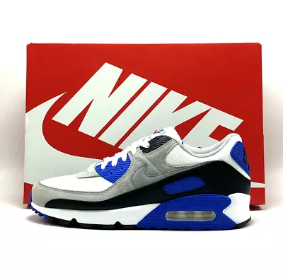 *NEW* MEN Nike Air Max 90 Hyper Royal / White  (DM0029 112), Sz 8.0 - 13.0 👍 - Image 1 of 4