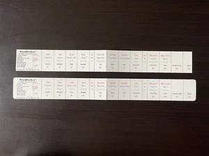 Vintage Wordperfect DOS Function Key Shortcut Strip x2 - Zdjęcie 1 z 4