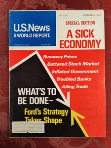 U S NEWS World Report Magazine September 9 1974 President Ford's Strategy - Picture 1 of 1