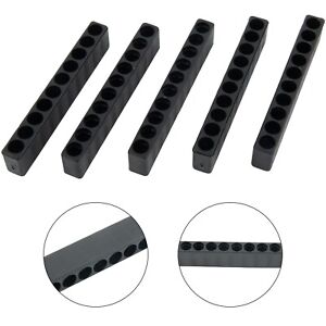 5 Pack Bit Holder for Screwdriver and Drill Bits with 10 Holes and Hex Shank