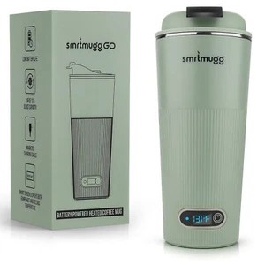 GO Heated Coffee Mug, Travel Mug, 13.5 OZ. Smart Mug, Battery Powered Heated ... - Picture 1 of 7