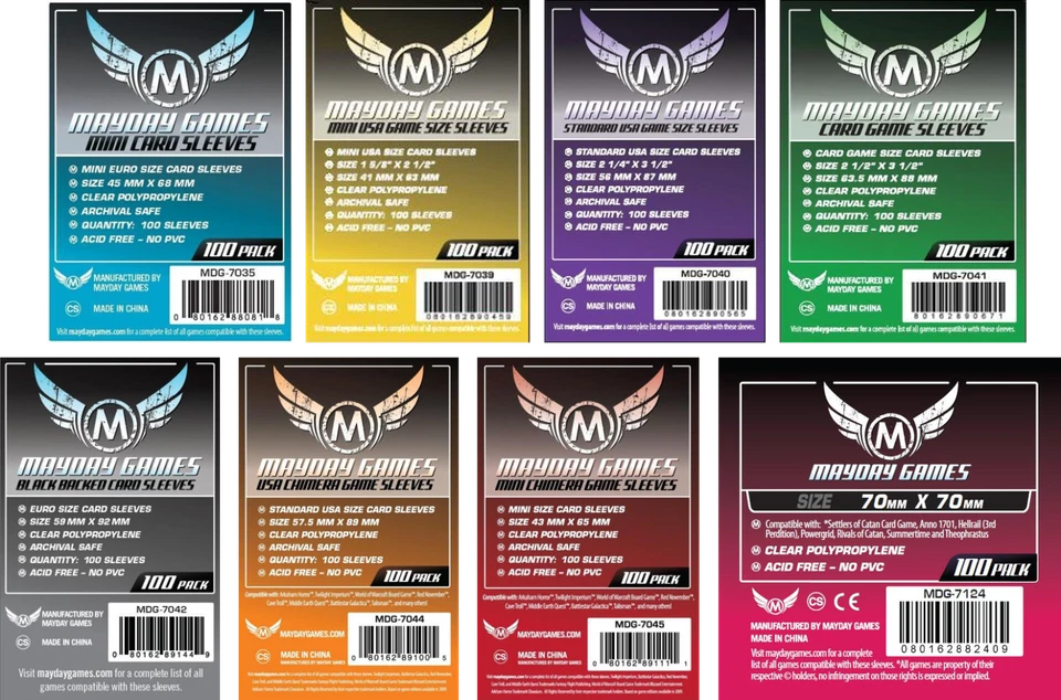 Mayday Games - Game Sleeves / Kartenhüllen (select from List) - 100 Stück/Pack - Bild 1 von 1