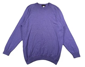 Loro Piana Cashmere Sweater Purple Size 54 Made In Italy Vintage - Picture 1 of 6