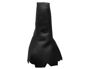 LANCIA Y (1995-2003) Soufflet Levier De Vitesse 100% Cuir - Couture Noir - Imagen 1 de 1